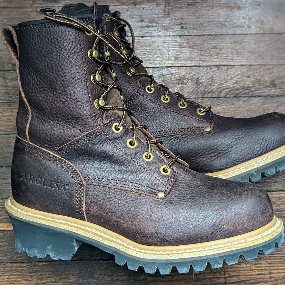 Carolina steel toe logger boots